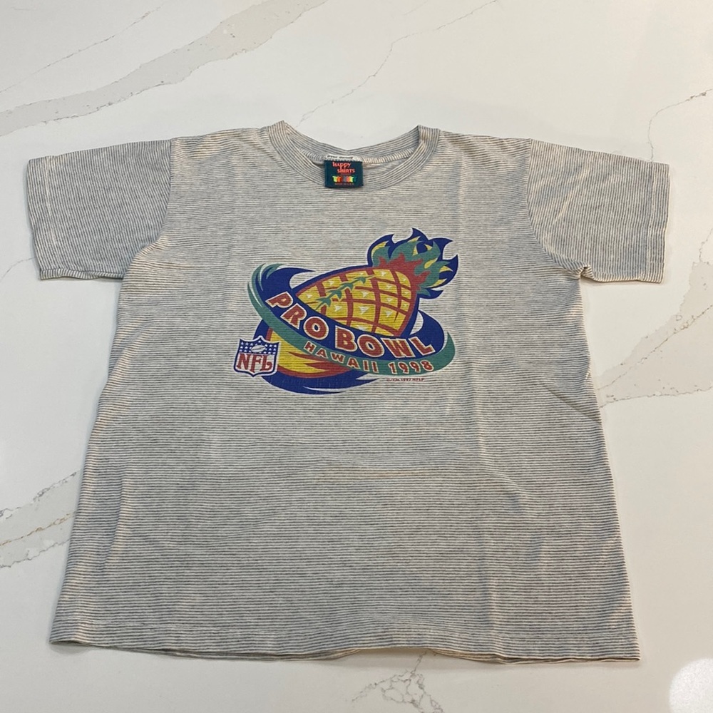 Vintage 90’s Grey Stripe Pro Bowl T-shirt